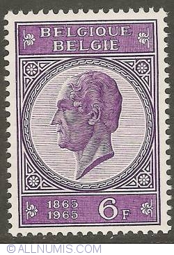 Image #1 of 6 Francs 1965 - Centennial of death of Leopold I