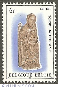 Image #1 of 6 Francs 1981 - Tongre-Notre-Dame - Our Lady of Tongre