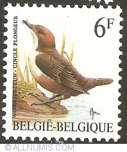 6 Francs 1992 - White-throated Dipper