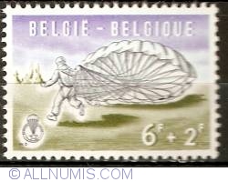 Image #1 of 6+2 Francs 1960 - Parachuting