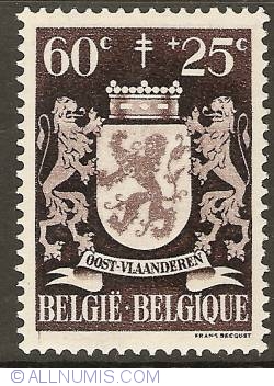 Image #1 of 60 + 25 Centimes 1945 - Province of East-Flanders