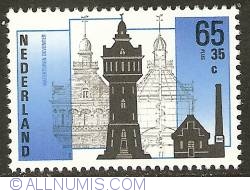 65 + 35 Cent 1987 - Watertower Deventer