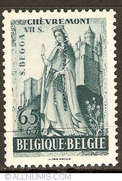 Image #1 of 65 + 65 Centimes 1948 - Chevremont Basilica - St. Begga