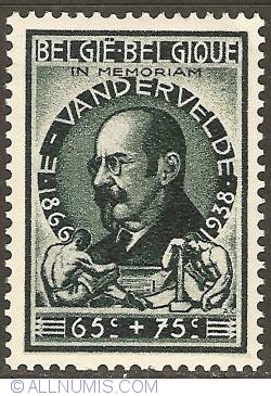 Image #1 of 65 + 75 Centimes 1946 - Emile Vandervelde