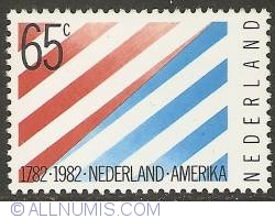 Image #1 of 65 Cent 1982 - 200 Years Relations Netherlands - USA