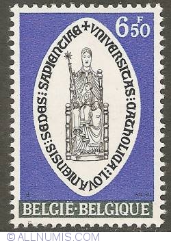 Image #1 of 6,50 Francs 1975 - 550th Anniversary of the Catholic University of Louvain