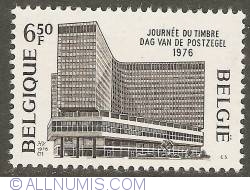 6,50 Francs 1976 - Brussels - Central Post Office