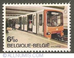 6,50 Francs 1976 - Inauguration of First Metro-line in Brussels