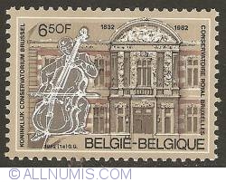 6,50 Francs 1982 - Royal Conservatory of Brussels