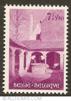 7 + 3,50 Francs 1954 - Beguinage of Bruges