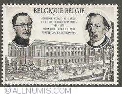 Image #1 of 7 Francs 1971 - 50th Anniversary of the Royal Academy for the French Language and Literature in Belgium