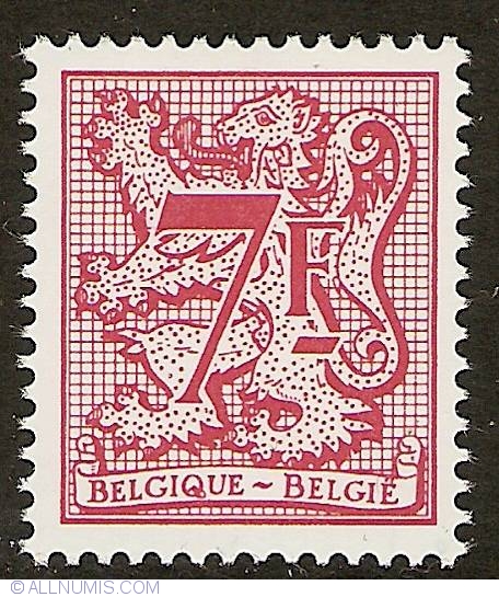 7 Francs 1982 - Heraldic Lion, Coat of Arms - Circulation stamps ...