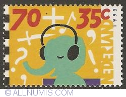 Image #1 of 70 + 35 Cent 1993 - Elephant with Headphone