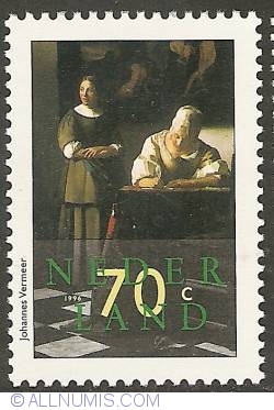 70 Cent 1996 - Johannes Vermeer - Writing Woman with Maid