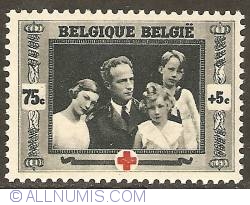 75 + 5 Centimes 1939 - Royal Family