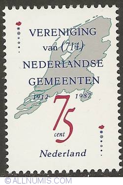 Image #1 of 75 Cent 1987 - 75th Anniversary of Association of Dutch Municipalities
