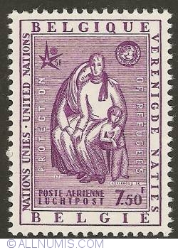 Image #1 of 7,50 Francs 1958 - Air Mail - Protection of Refugees