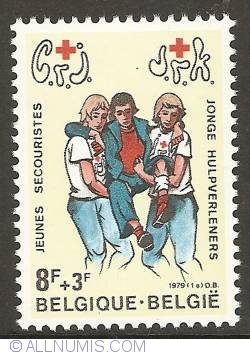 8 + 3 Francs 1979 - Red Cross - Young Helpers