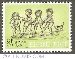 8 + 3,50 Francs 1966 - Children's Games