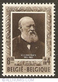 Image #1 of 8 + 4 Francs 1952 - Hendrik Conscience