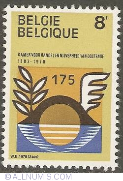 Image #1 of 8 Francs 1978 - Chamber of Commerce of Ostend Emblem