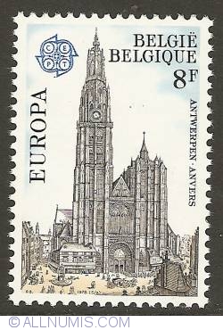 8 Francs 1978 - Antwerp - Cathedral of Our Lady