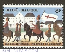 8 Francs 1983 - Bruges - Procession of the Holy Blood