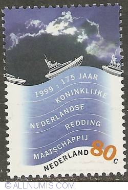 Image #1 of 80 Cent 1999 - Royal Netherlands Sea Rescue Institution