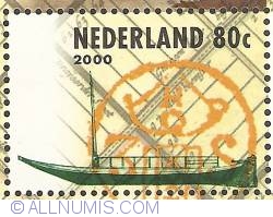 Image #1 of 80 Cent 2000 - Stamp Jubilee 2002 - Barge