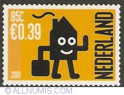 Image #1 of 85 Cent - 0,39 Euro 2001 - Address Change Stamp