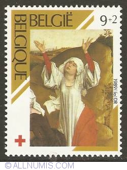 9 + 2 Francs 1989 - Red Cross- Rogier Van der Weyden - Crucifixion of Christ