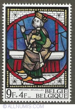 9 + 4 Francs 1969 - Stained Glass - Brussels