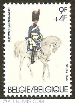 Image #1 of 9 + 4 Francs 1981 - Gendarmerie