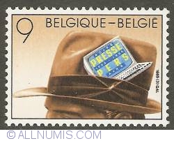 9 Francs 1985 - Centenary of Union of Belgian Journalists