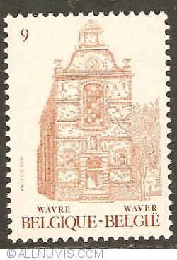 9 Francs 1986 - Wavre - Town Hall