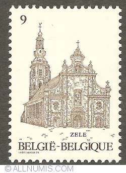 Image #1 of 9 Francs 1986 - Zele - Church St. Ludgerus