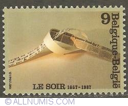 Image #1 of 9 Francs 1987 - Centennial of Newspaper Le Soir