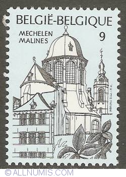 Image #1 of 9 Francs 1988 - Mechelen - Basilica of Our Lady of Hanswijk