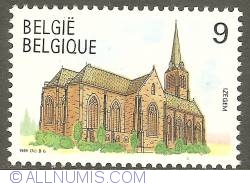 9 Francs 1989 - Izegem - Church St. Tillo