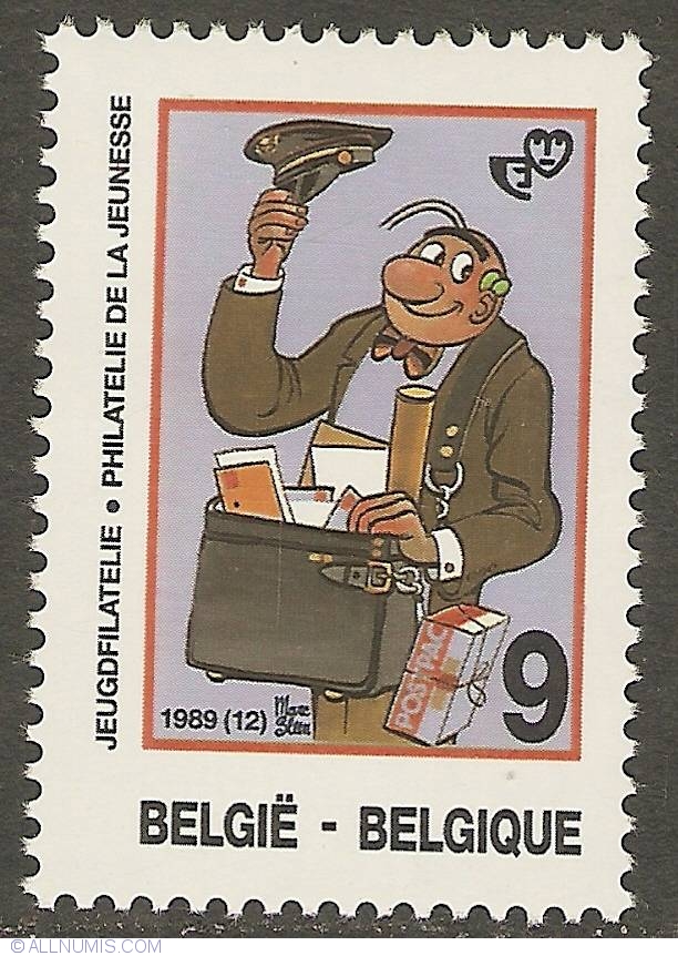 9 Francs 1989 - Nero, Cartoon-Comic strip - Belgium - Stamp - 18617