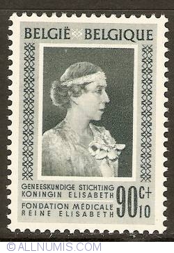 Image #1 of 90 + 10 Centimes 1951 - Medical Foundation Queen Elisabeth