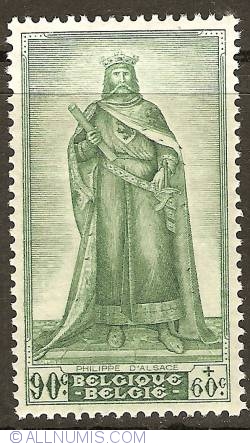 Image #1 of 90 + 60 Centimes 1947 - Philip of Alsace