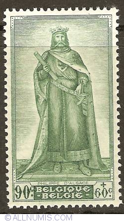 90 + 60 Centimes 1947 - Philip of Alsace