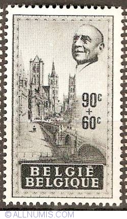 Image #1 of 90+60 Centimes1948 3 Towers of Ghent