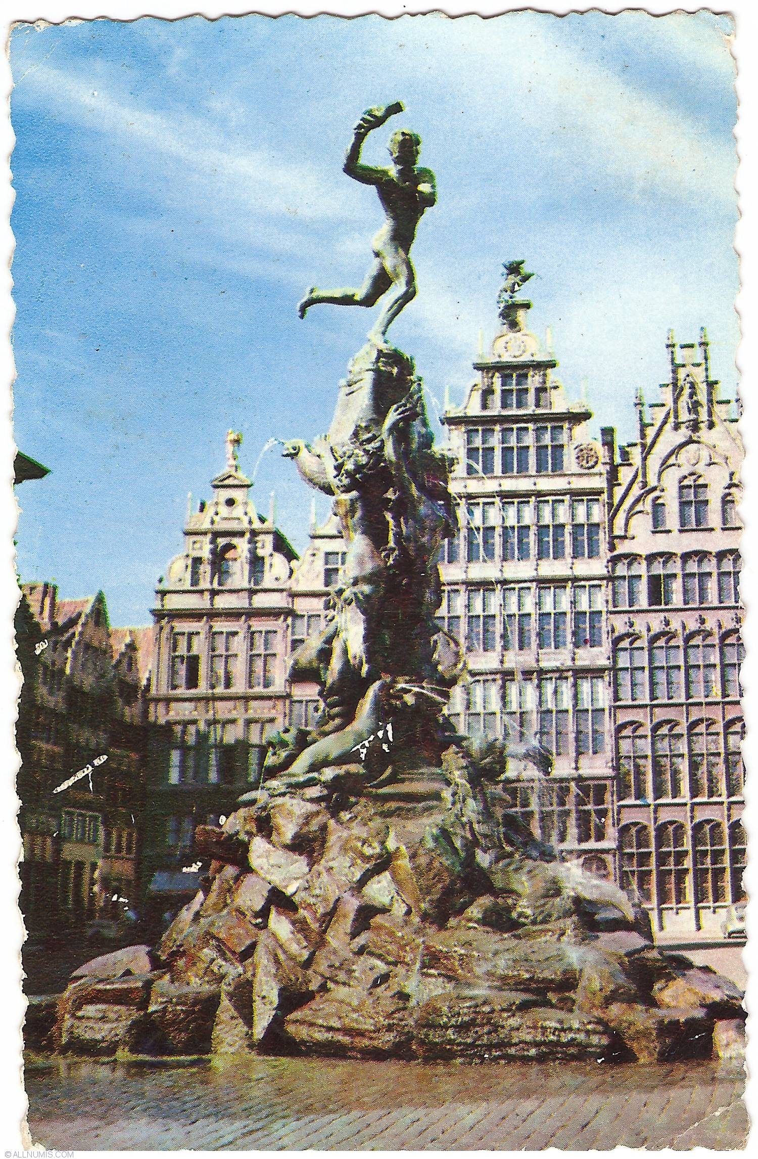 Antwerp - Brabo Fountain, Antwerp - Belgium - Postcard - 27353