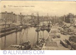 Antwerp - Panorama on the Flemish and Walloon Quais