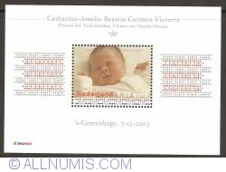 Birth of Catharina-Amalia Souvenir Sheet 2003