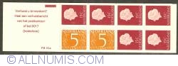 Image #1 of Booklet 2 x 5 Cent, 6 x 15 Cent 1971 - Queen Juliana and Numeral Types