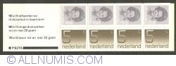 Booklet 4 x 5 Cent, 4 x 70 Cent 1982 - Queen Beatrix and Numeral Types
