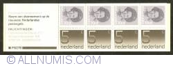 Booklet 4 x 5 Cent, 4 x 70 Cent 1985 - Queen Beatrix and Numeral Types
